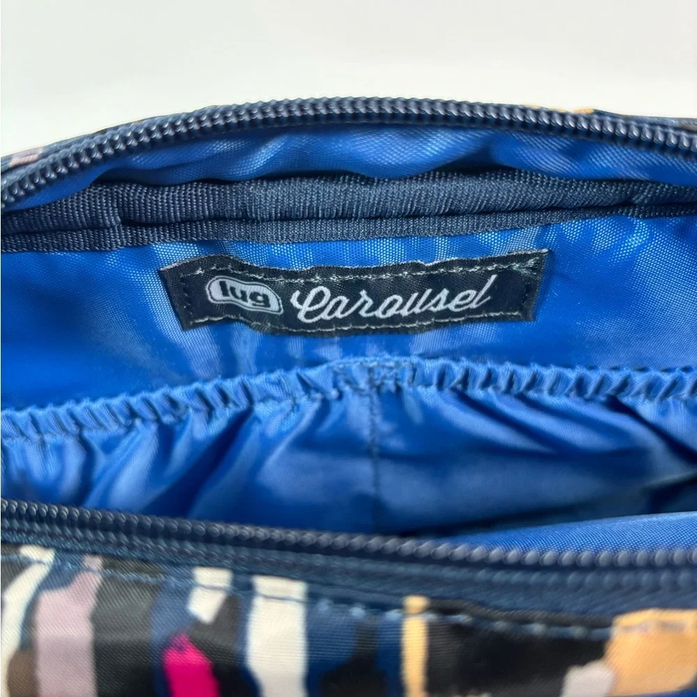 Lug‎ Carousel Convertible Crossbody Belt Bag Riverwalk Purse Multicolor Blue